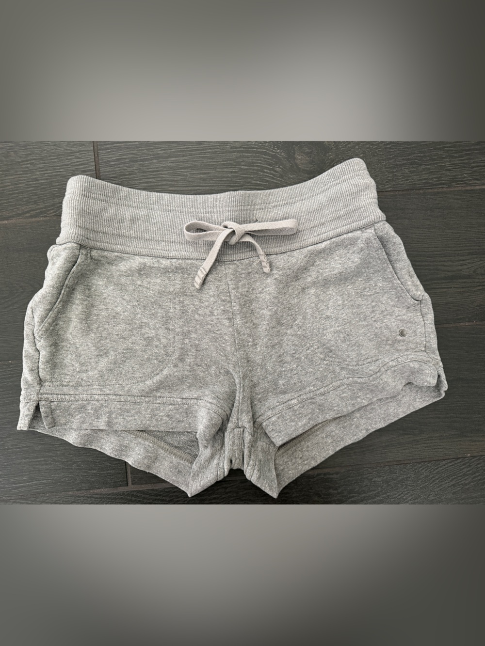 Prana Heather Gray Athletic Drawstring Shorts